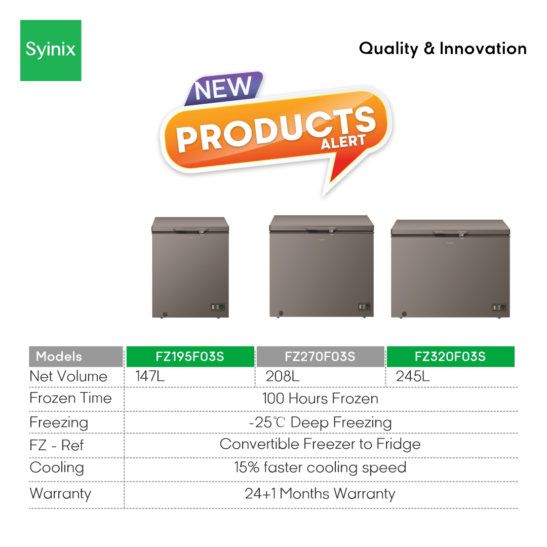 Syinix Deep Freezers (208L) FZ270F03S