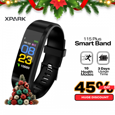 115 Plus Smart Band Fitness Sports Blood Pressure Heart Rate Monitor Smart Watch