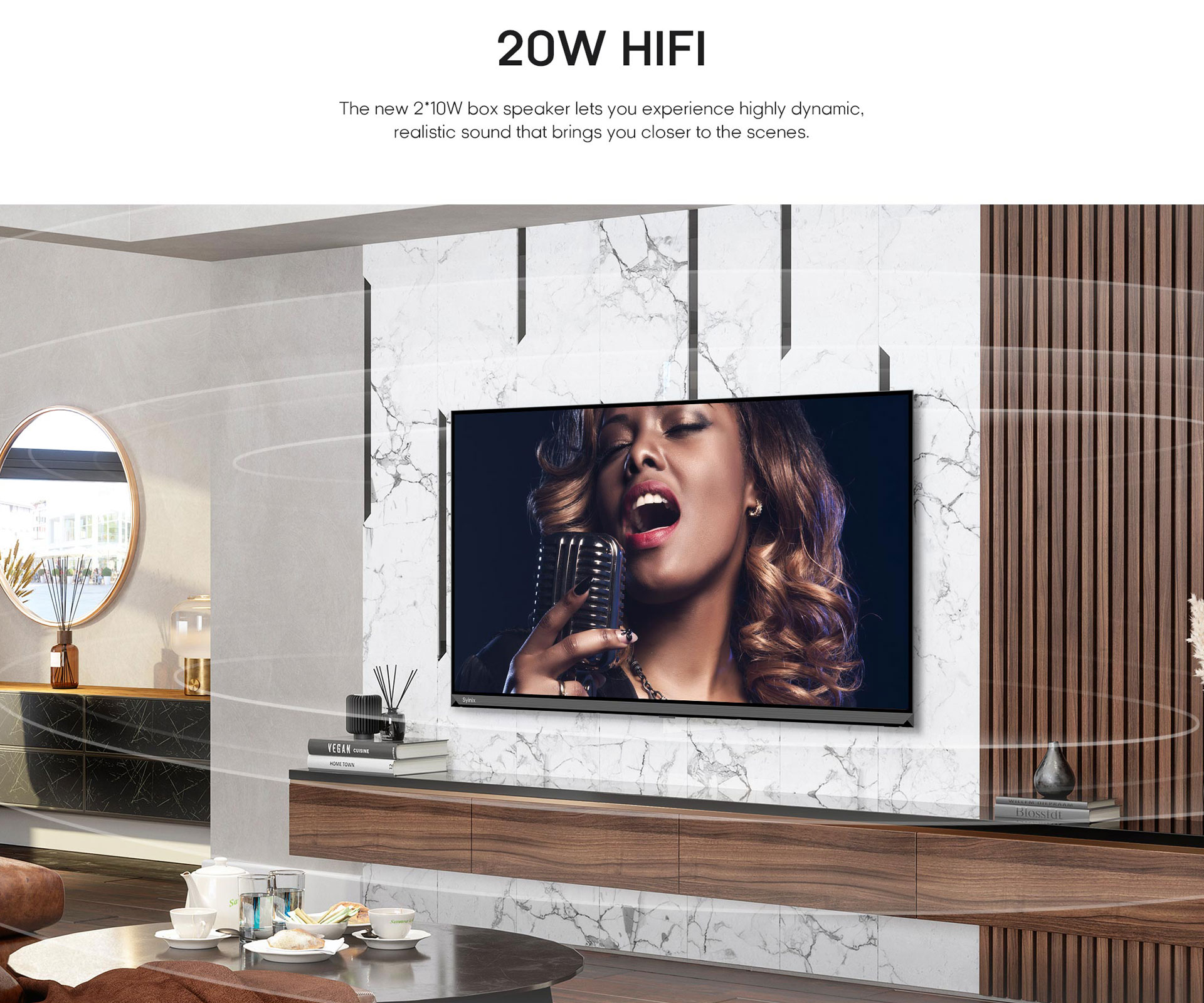 Syinix 32E61M i-Cast Digital Frameless TV 32